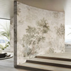 艺速进口现代欧式植物树木风景壁纸客餐厅卧室定制高级感壁画湖岸