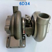 挖掘机神钢SK350-6加藤HD820发动机6D34涡轮增压器泵原车配件
