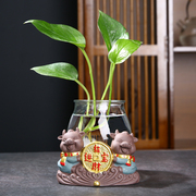 水培绿萝花瓶简约创意个性水养植物，容器插花花，器陶瓷花盆器皿摆件