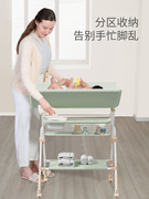 尿布台婴儿护理台新生儿，宝宝换尿布台多功能可折叠按摩抚触洗澡台
