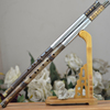高档玄鹤乐器专业演奏型紫竹双管，横吹巴乌加厚簧片