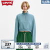 Levi's李维斯春季女士上衣蓝色短款立领针织服休闲外套