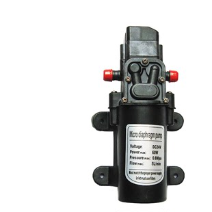 直流12v微小i型24v电动抽水泵60w自吸隔膜泵洗车喷药喷雾器增压泵