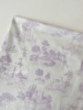 浅紫色风景复古手绘图案，茹伊印花纯棉，40支手工娃衣面料