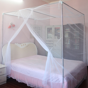 老式蚊帐家用双人床，1.5m1.8m米床加密防蚊老款传统2.2m方顶文帐