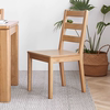 工厂实木餐椅家用餐桌椅子橡木，靠背椅原木现代简约木椅书桌椅