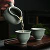 哥窑茶具高档家用套装办公室中式陶瓷茶壶实用五一端午茶杯伴手礼