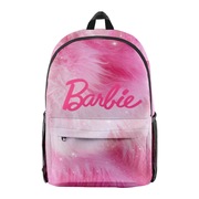 芭比barbie学生双肩包3d印花牛津布儿童书包，3-6年级旅行背包2023