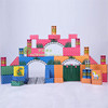 幼儿园纸砖积木益智游戏，建构区玩具拼搭儿童城堡积木仿真纸砖
