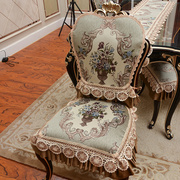 欧式餐椅垫椅子背高档防滑餐椅套装，茶几桌旗桌布餐桌套四季