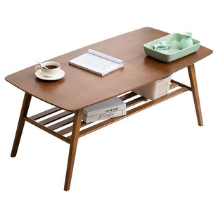 实木茶几电脑现代创意简约餐桌两用简易茶桌小户型长方形矮桌子