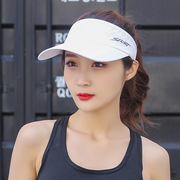运动空顶帽夏户外跑步马拉松帽子健身防晒遮阳帽无顶女速干网球帽