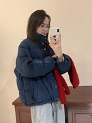 此外 韩版立领简约羽绒服女冬季小个子短款加厚保暖韩版外套