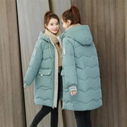 ja17中长款羽绒棉服，女韩版时尚宽松棉袄冬装面包，服棉衣外套