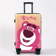 可坐骑儿童拉杆箱粉色行李小学生登机万向轮旅行箱子男女孩草莓熊