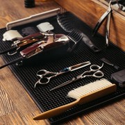 师推剪防c滑子整垫桌面摆放垫理发用品剪梳理美发工具防