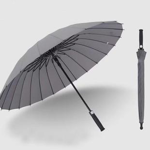 24骨加大伞面防风高尔夫伞长柄，直杆伞晴雨伞，双人雨伞印字印广告伞