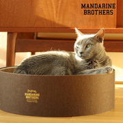 日本mandarinebrothers宠物猫窝猫抓板瓦楞纸圆盘，磨爪神器可替换