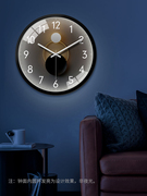 2021夜光挂钟客厅钟表创意卧室静音时钟现代简约挂表装饰挂墙