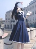 日系学院风海军领白色jk连衣裙，2024年夏季初恋少女收腰减龄水手服