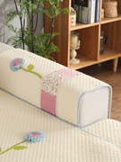 沙发垫韩式田园客厅四季通用布艺实木皮沙发套罩靠背盖巾简约坐垫
