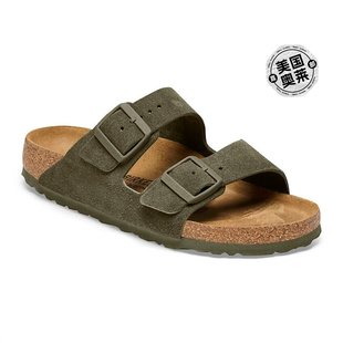 birkenstockArizona 麂皮凉鞋 百里香 窄/中号 - 百里香 美国奥