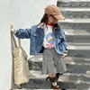 韩版儿童时尚软牛仔，外套2023秋装宝宝，洋气长袖开衫女童复古潮