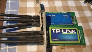 tp link tl-wn951n 三天线，无线网卡PCI，300M，拆机