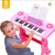 俏娃宝贝儿童电子琴带麦克风手拍鼓宝宝小钢琴宝宝益智玩具琴3岁