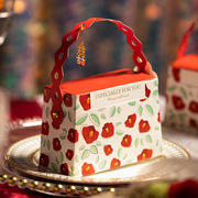 日系小清新可爱创意结婚喜糖盒糖果折叠包装盒手提盒韩式糖果