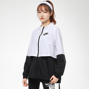 NIKE耐克外套女2021春季运动服连帽风行者梭织休闲夹克AJ2983