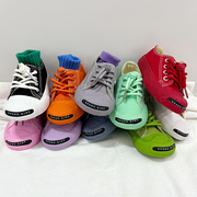 2024春季儿童帆布鞋低帮女童板鞋透气防滑彩虹色软底女童鞋子