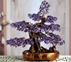 天然紫水晶发财树，摆件家居客厅紫气东来招财，装饰品开业送礼摇钱树