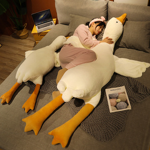 可爱大白鹅抱枕毛绒玩具大鹅玩偶公仔布娃娃床上睡觉生日礼物女生