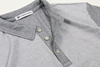 韩国尾货夏季男士polo衫，t恤翻领短袖，纯棉商务休闲浅灰色纯色透气