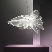 意大利设计师卧室吊灯现代简约客厅餐厅创意LED网纱艺术云朵吊灯