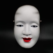 万圣节日本能剧戏剧孙次郎树脂装饰面具恐怖成人能面般若面具道具