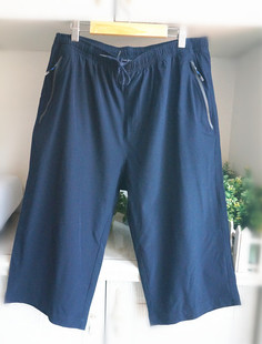 双星男士七分裤夏季薄款吸湿排汗跑步运动裤，宽松休闲裤