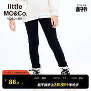 抑菌littlemoco童装春秋装，女童弹力修身打底裤，儿童裤子长裤外穿