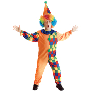 万圣节cosplay服装男儿童面具舞会小丑演出服幼儿园小丑服表演服