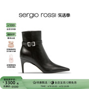 Sergio Rossisr女鞋mini Prince系列尖头细跟短靴