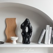 抽象艺术摆设个性陶瓷摆件中古雕塑花瓶装饰品创意，客厅诧寂风简约