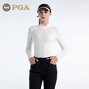 美国pga高尔夫服装女装打底衫微喇叭，裤子上衣长裤运动套装夏季t恤
