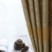 加厚遮光布成品小窗帘客厅卧室简约现代欧式落地短窗半帘