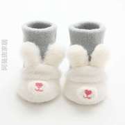 新生袜地板男女宝宝隔凉秋冬季款袜加绒加厚宝防滑袜子婴幼儿学步