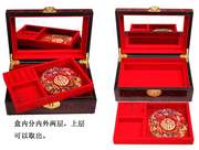 2023推光漆器j首饰盒木质，收纳盒中e式化妆台摆件结婚礼物中国风礼