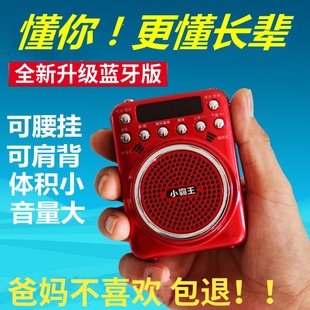 小霸王s01老年人收音机，便携式插卡小音响，迷你随身听带录音听戏机