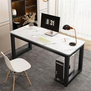 钢木桌台式电脑桌家用学生，写字桌学习桌，简约书桌宿舍小桌子j白色