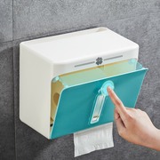 卫生纸盒卫生间纸巾置物架厕所挂壁式创意抽纸盒卷纸筒家用免打孔
