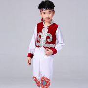 儿童蒙古族舞蹈服装男孩，男童藏族衣服少数民族，服饰元旦演出表演服